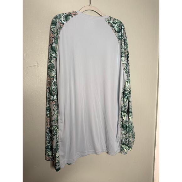 Simms SolarFlex Long Sleeve Crewneck Shirt tropical print - Picture 9 of 9